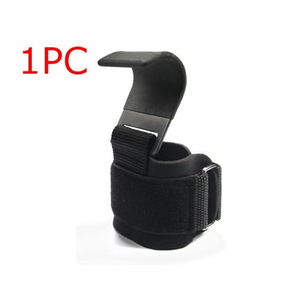 Weight Lifting Hook Grips with Wrist Wraps Hand-Bar Wrist Strap Gym Fitness Hook Weight Strap Pull-Ups Power Lifting Gloves